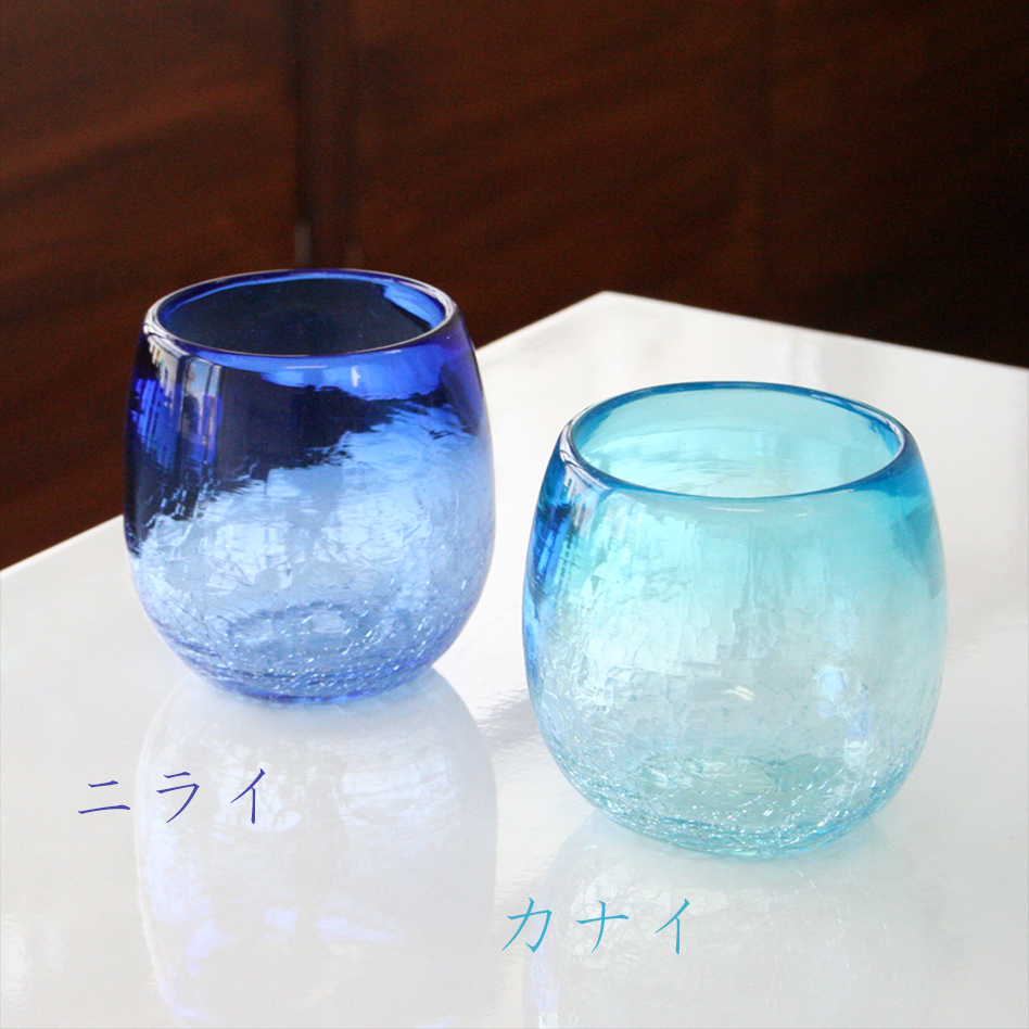 琉球ガラスの引き出物ならセレクトショップしまんちゅ工房 ちゅら海セットニライカナイ 琉球ガラス