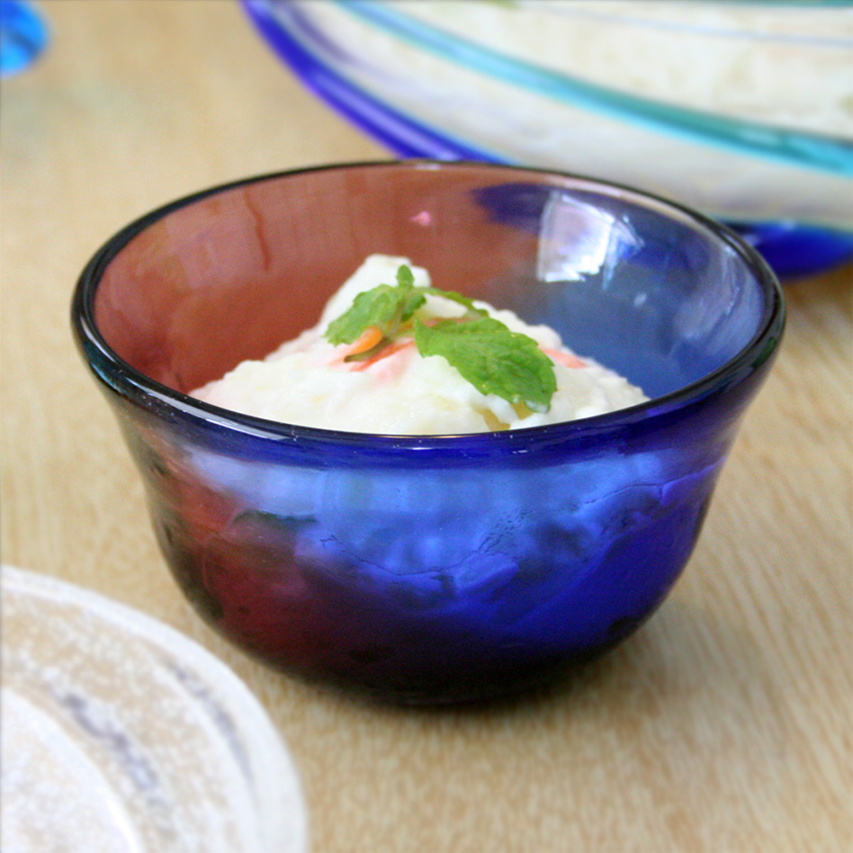 琉球ガラスの引き出物ならセレクトショップしまんちゅ工房/青の海小鉢