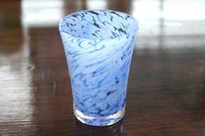 【琉球ガラス】クラウドビアグラス　青