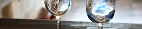 琉球ガラス/海蛍ワイングラスペアセット