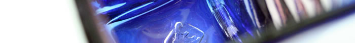 【琉球ガラス】青の海四角花瓶　作　匠工房